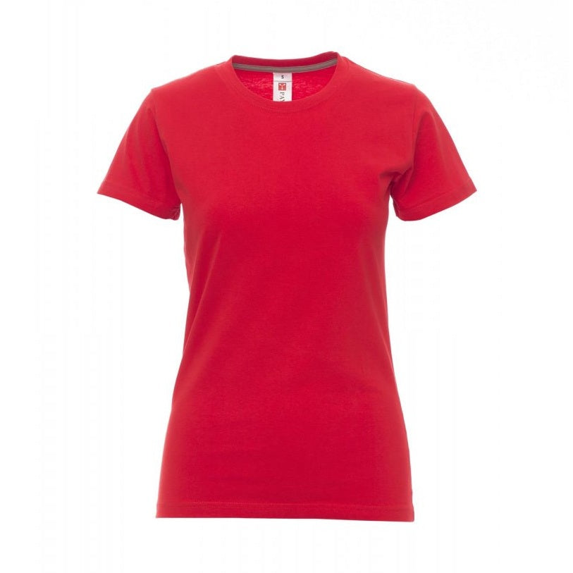 Camiseta ceñida manga corta cuello redondo mujer PA000948-0337