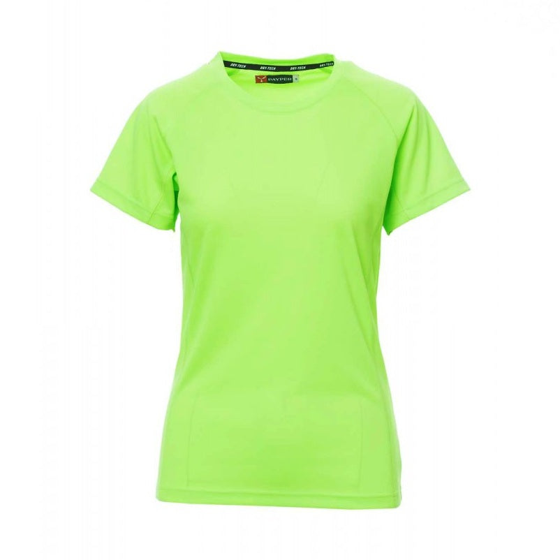 Camiseta técnica deportiva ceñida mujer mangas ranglán PA000465-0028