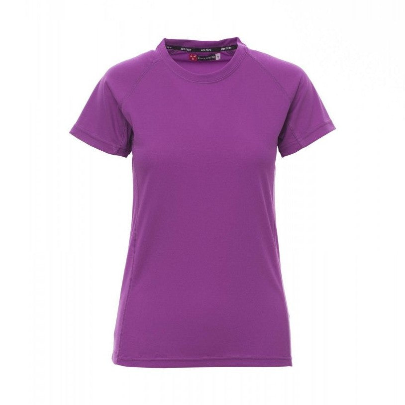Camiseta técnica deportiva ceñida mujer mangas ranglán PA000465-0028